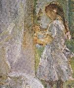 Berthe Morisot Detail of At the little cottage oil painting artist